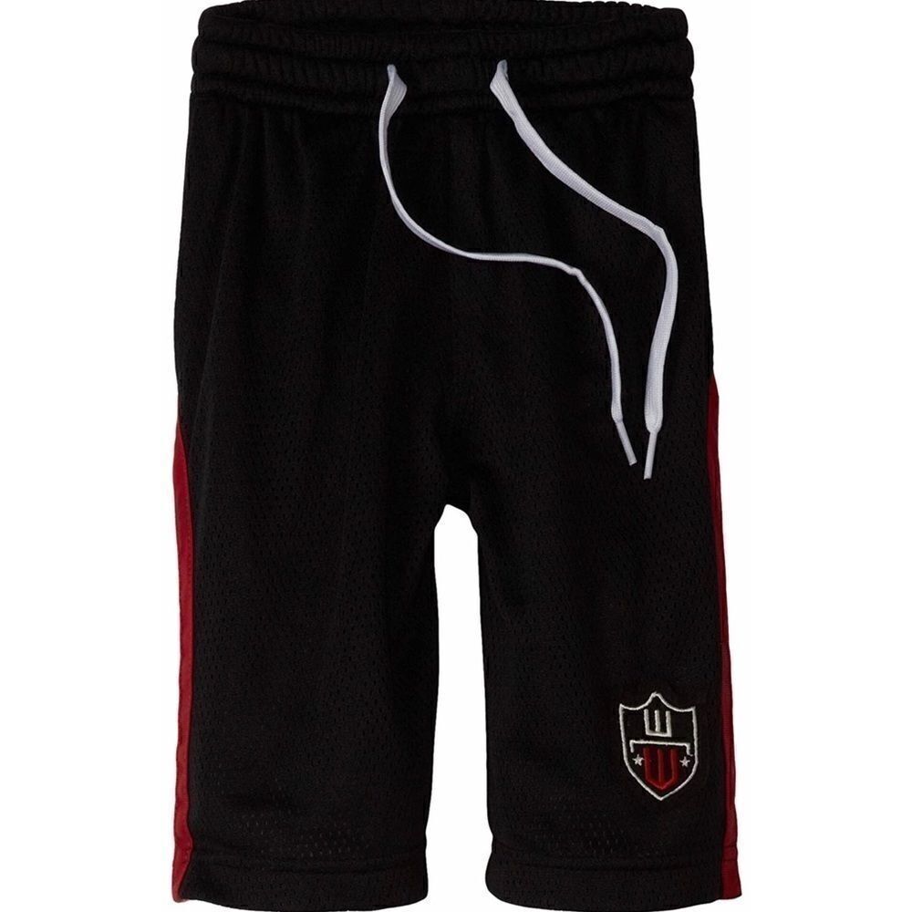 Wes and Willy  Boys' Curved Stripe Mesh Short